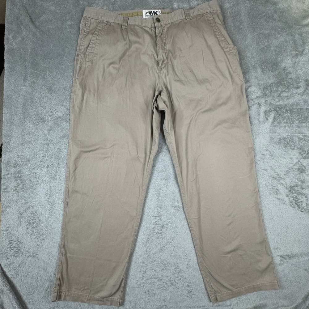 Mountain‎ Khakis Mens 42x30 Teton Twill Pants Hiking Tan Cotton Stretch Outdoor